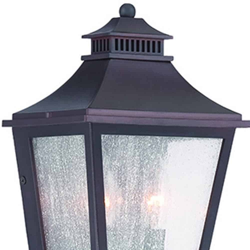 Antique Bronze Two Light Tapered Pocket Wall Lantern - Image 3