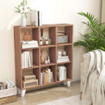 9-Cube Storage Shelf with Removable Shelves and Raised Feet