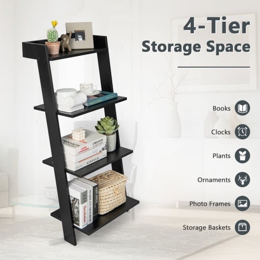 4-Tier Ladder Shelf with Stable Frame and Anti-Tip Protection - Image 3