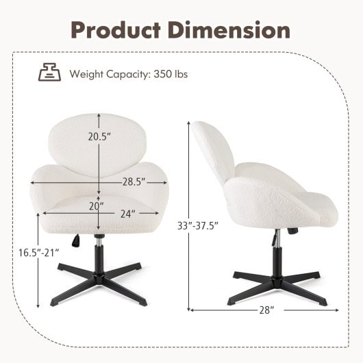 Cross-Legged Swivel Chair with Adjustable Height and Rocking Function - Image 4