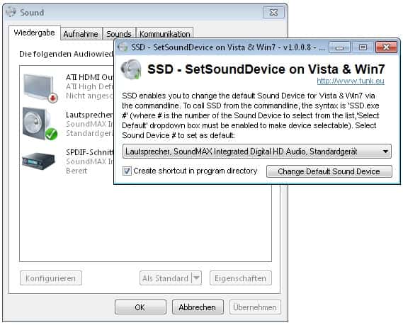 SSD - Set Sound Device