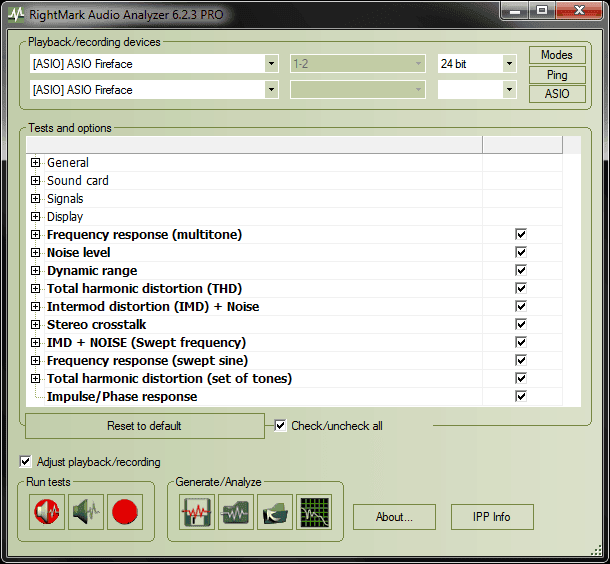 RightMark Audio Analyzer