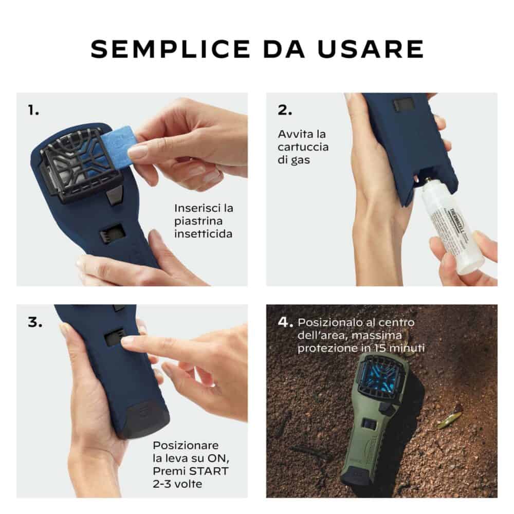 Thermacell protezione da zanzare portatile. ideale per giardini e terrazze