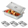 Set gastronádob s vekami - 4x GN 1/1, 100mm - Image 3
