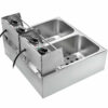 Dvojitá elektrická fritéza Vevor s časovačom - 2x8L - Image 3