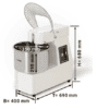 Miesič na cesto – 20L – 230V / stroj na miesenie cesta - Image 3