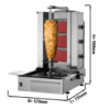 Plynový gril na kebab/gyros s dolným motorom - 3 horáky | 40kg - Image 3