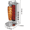 Elektrický gril na kebab/gyros - 5 horákov - max. 80 kg - Image 4