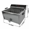 Elektrická cukrárska fritéza - 30L - Image 4