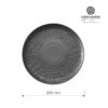 Veľký plochý tanier – univerzálny dizajn, 300 mm