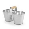 Dvojité vedierko s rukoväťou HENDI – 250x125x105mm - Image 5