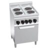 Sporák elektrický 4-platňový okrúhly - 8 kW, s elektrickou rúrou 3 kW - Image 3