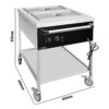 Termovozík Bain-Marie – 2x GN 1/1 nádoby - Image 7