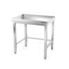 Pracovný stôl nerezový PREMIUM - 700x600 mm, s podnožou a vzperami - Image 5