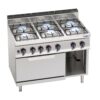 Sporák plynový 6-horákový - 33,5 kW, s elektrickou rúrou statickou 7,5 kW - Image 5