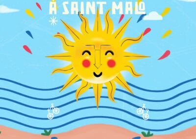 Graphiste & Illustrateur à Saint-Malo – Création d’affiche illustrée pour la ville
