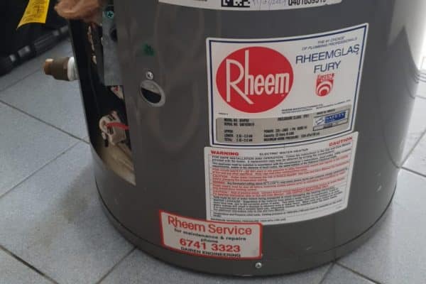 Rheem 85VP6S Water Heater Replacement With Rheem 85VP6S Water Heater at Lor L Telok Kurau on 4 April 2022