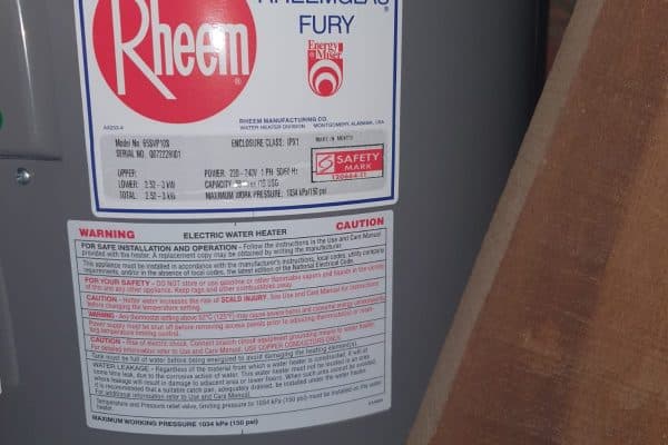 Rheem 65SVP10S Water Heater 4 Sembong Road