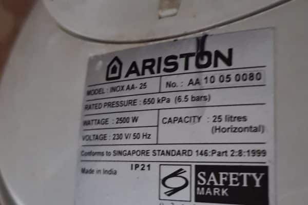 Ariston Water Heater Jalan Singa