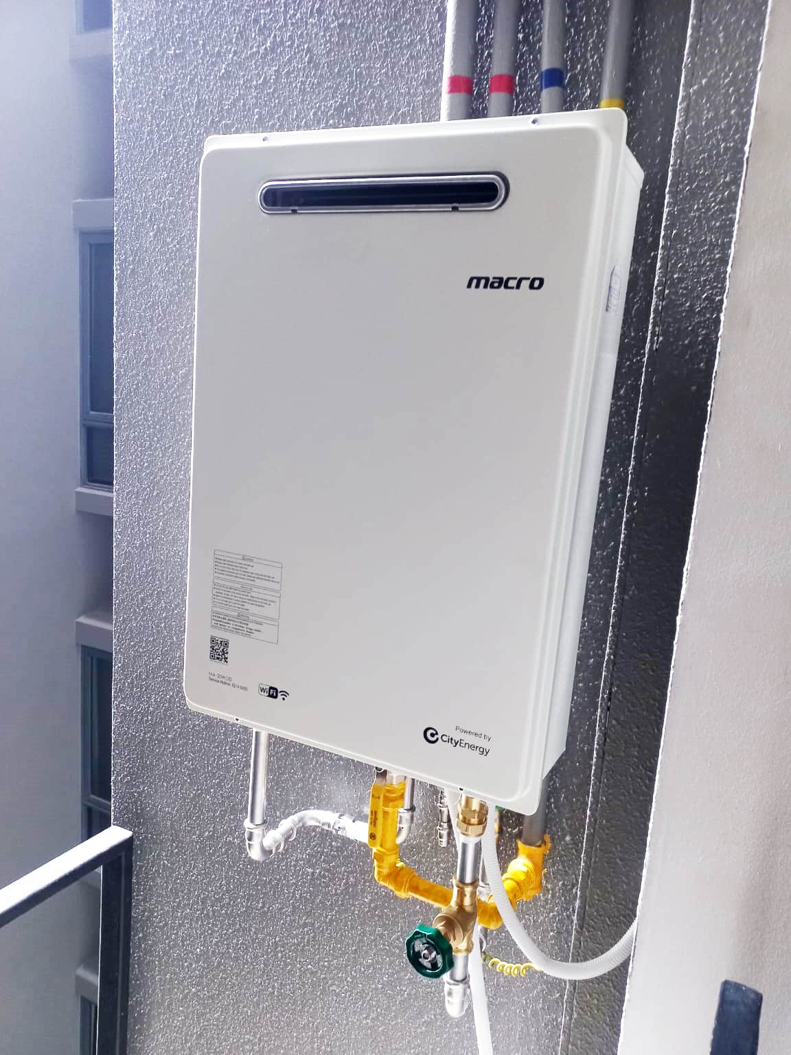 Macro gas water heater installed by Homeone