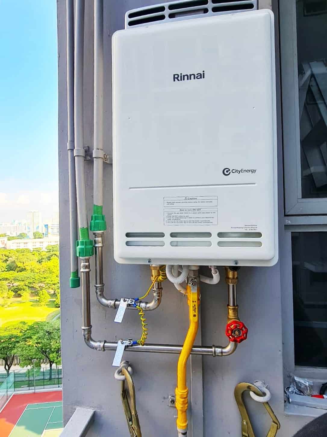 Rinnai gas water heater installed by Homeone