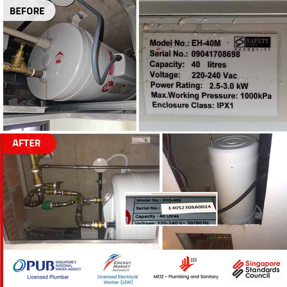 Rheem EH-40M at Regent Residences Replacement-00