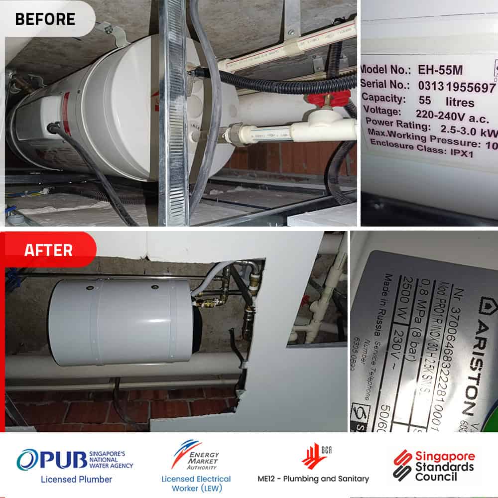 Rheem EH-55M at 38 I Suites Replacement.00