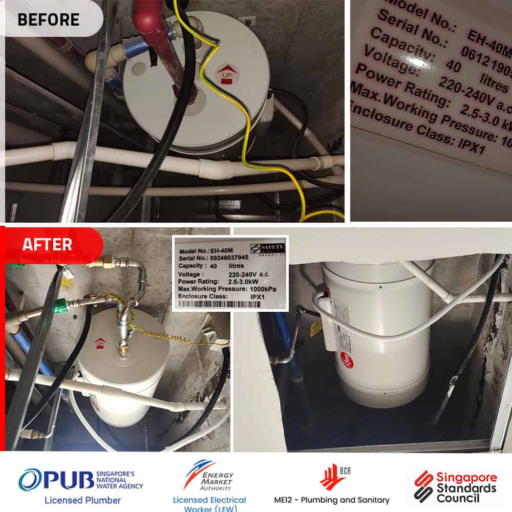 Rheem EH-40M at Estrivillas Replacement .00