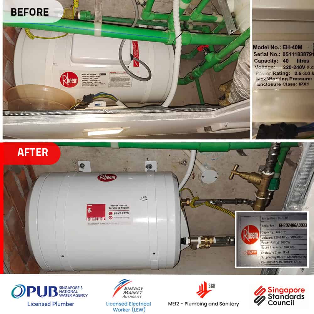 Rheem EH-40M at The Beverly Replacement.00