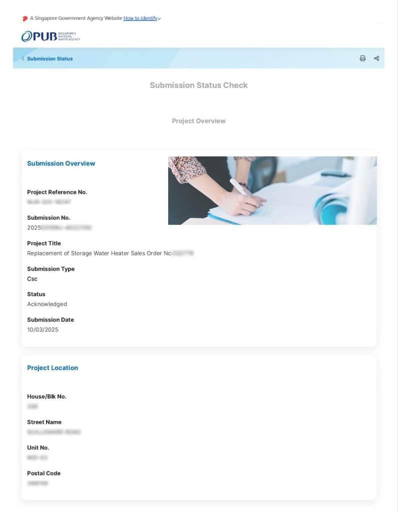 Certificate of Satisfactory Completion