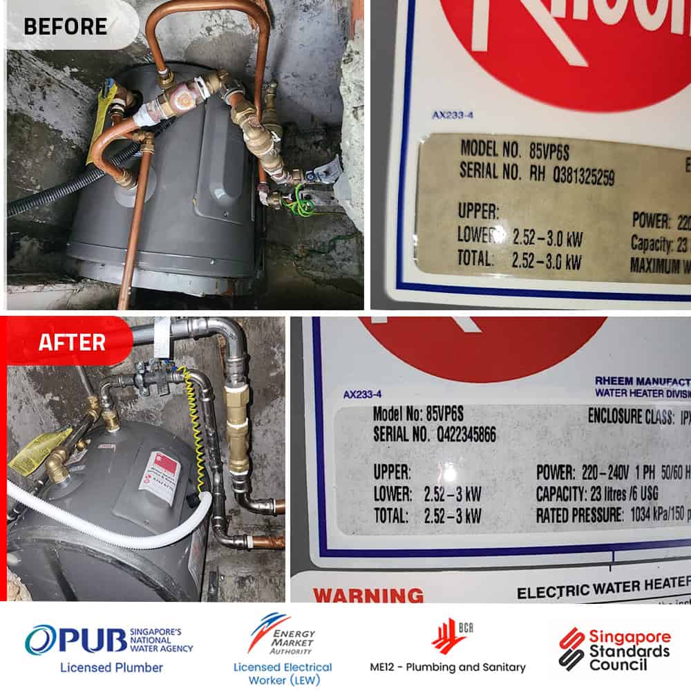 Rheem Water Heater Leaking Water Replacement.00