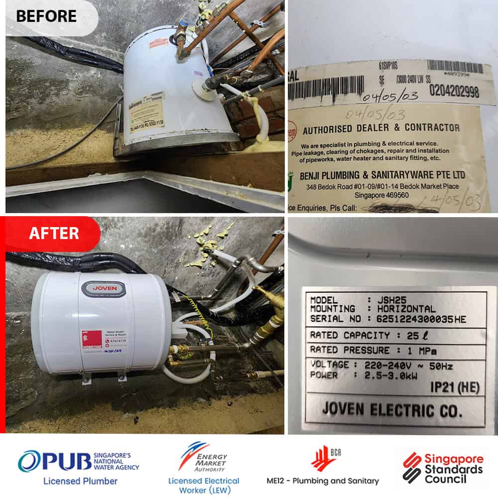 Joven Water Heater Installation .Condo. 00