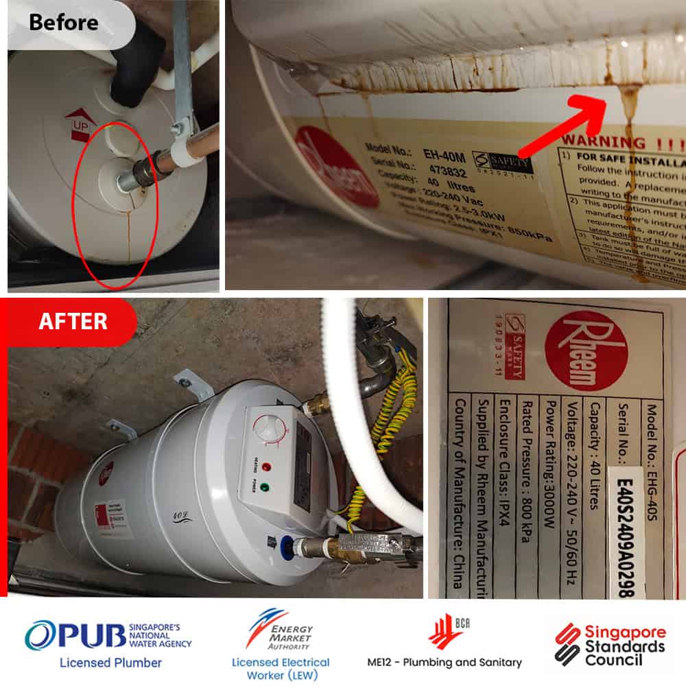Rheem Leaking Replacement.Condo. 00