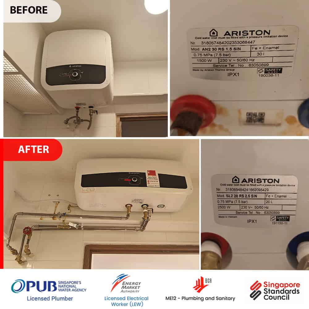 Ariston Water Heater Corrosion - HDB. 00