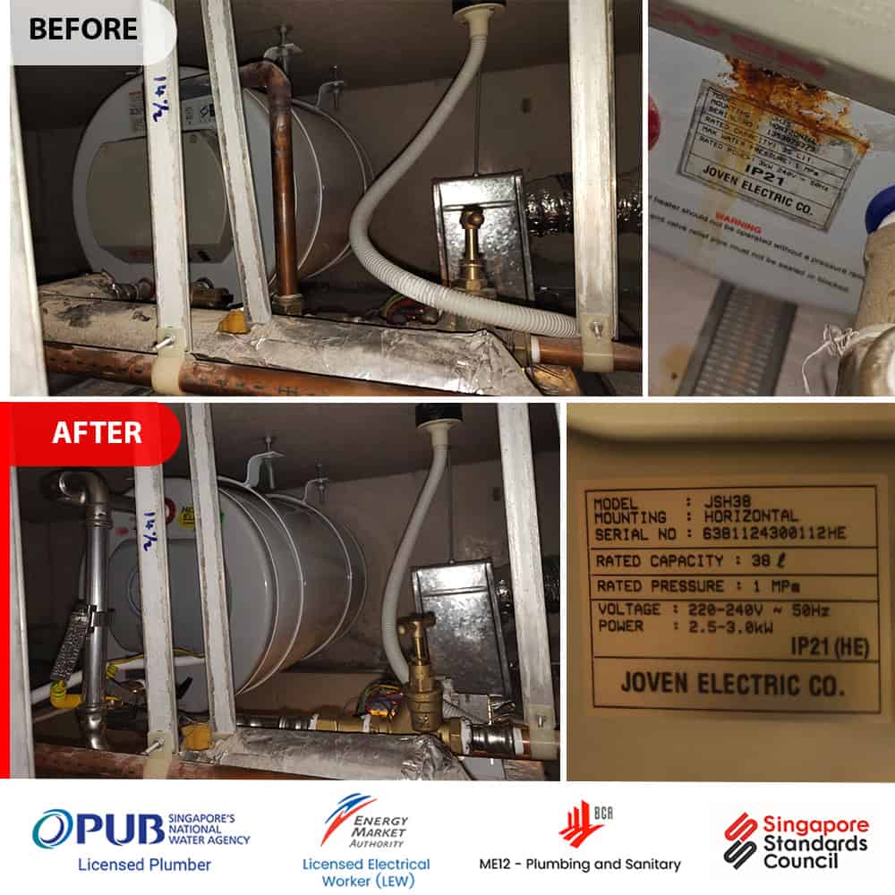 Water Heater Rusty Joven. Landed. 00