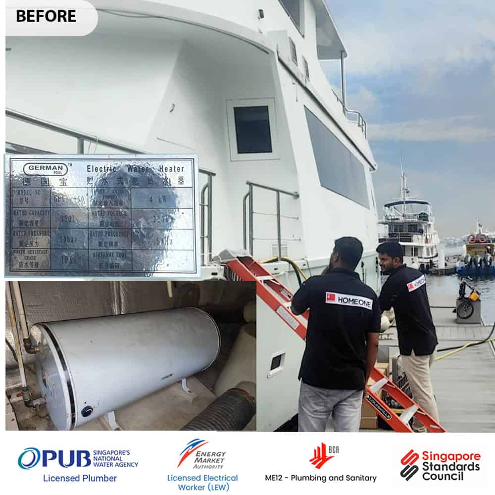 Boat Water Heater Replacement. 0