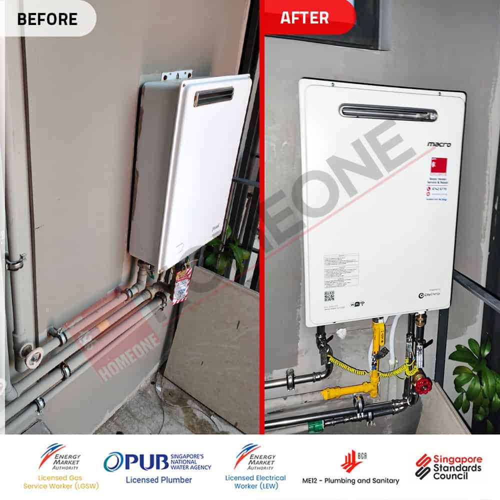 City Gas Heater Beeping Sound at Inz Residences - Gas Heater Replacement 01
