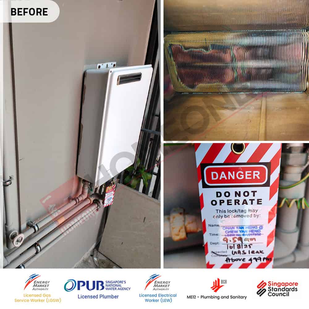 City Gas Heater Beeping Sound at Inz Residences - Gas Heater Replacement 02