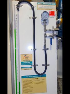 City Gas Heater E1 Error Code at Waterfront Waves - Final Pressure Test