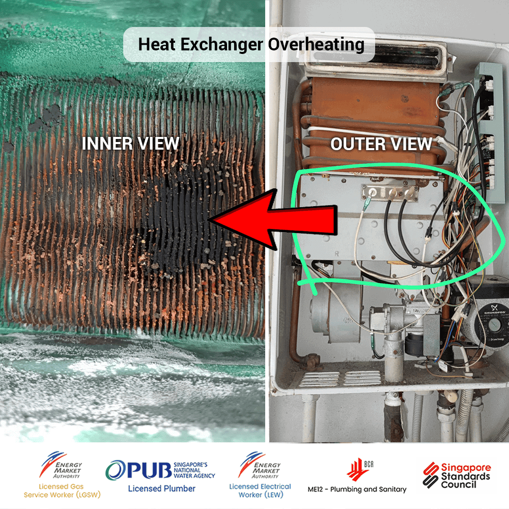 City Gas Heater E3 Error Code at Centro Residences - Heat Exchanger Overheating