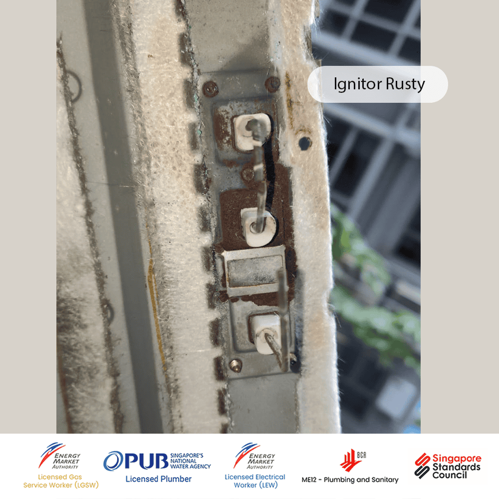 City Gas Heater Waterfront Key E8 Error Code Ignitor Rusty
