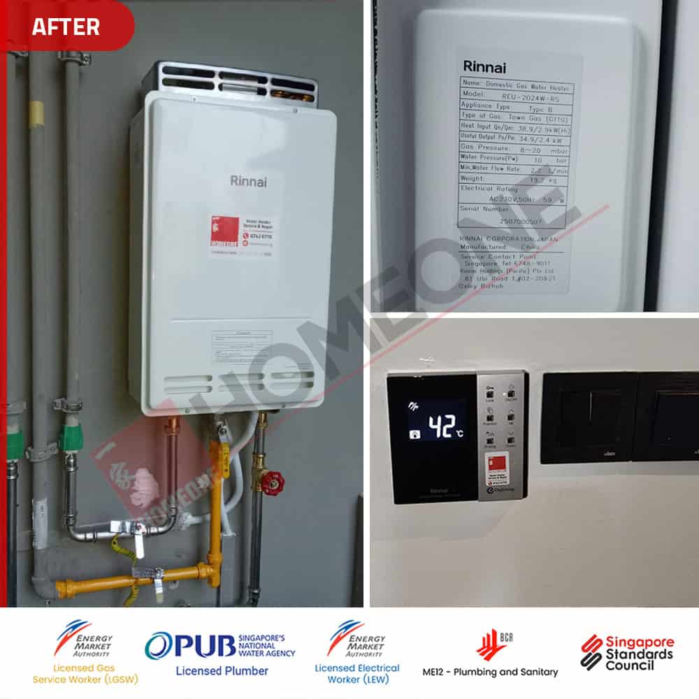City Gas Heater With Smoke at Inz Residences - Gas Heater Replacement 03