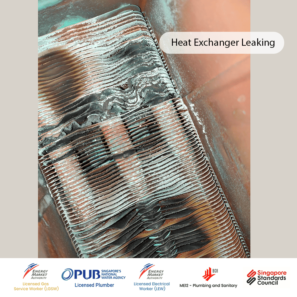 City Gas Heater at D'fresco Not Working - Heat Exchanger Leaking
