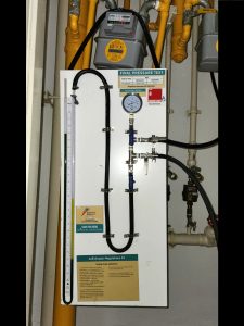 City Gas Heater with Gas Leak at Tree House Gas Pressure Testing