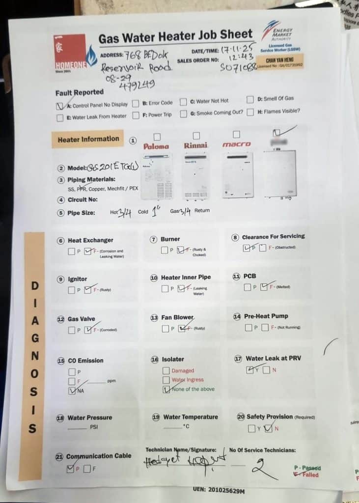 Price To Repair City Gas Heater E1 Error Code At Waterfont Waves Require Site Assessment
