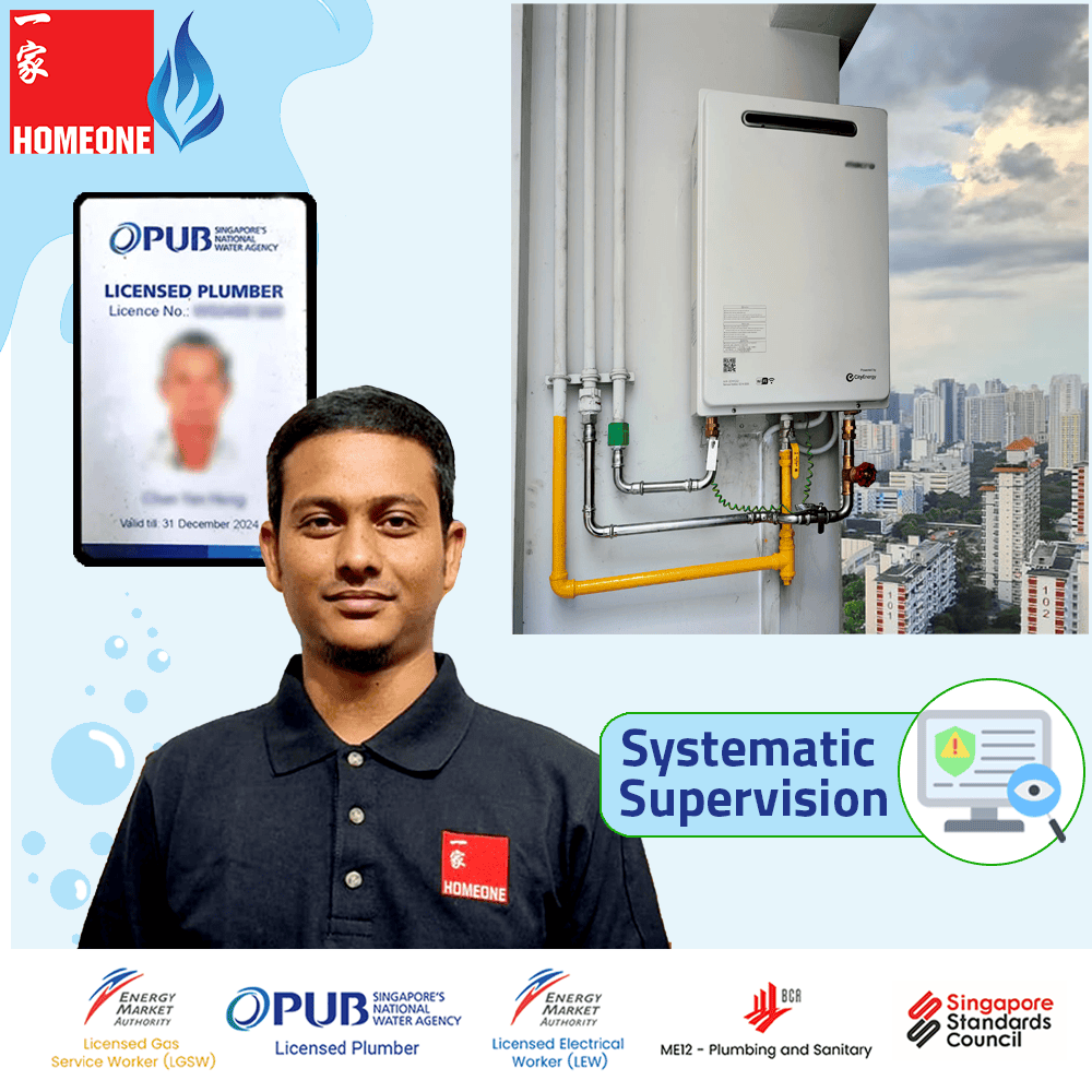 Licensed Plumber - What PUB Licensed Plumber supervision means at Homeone