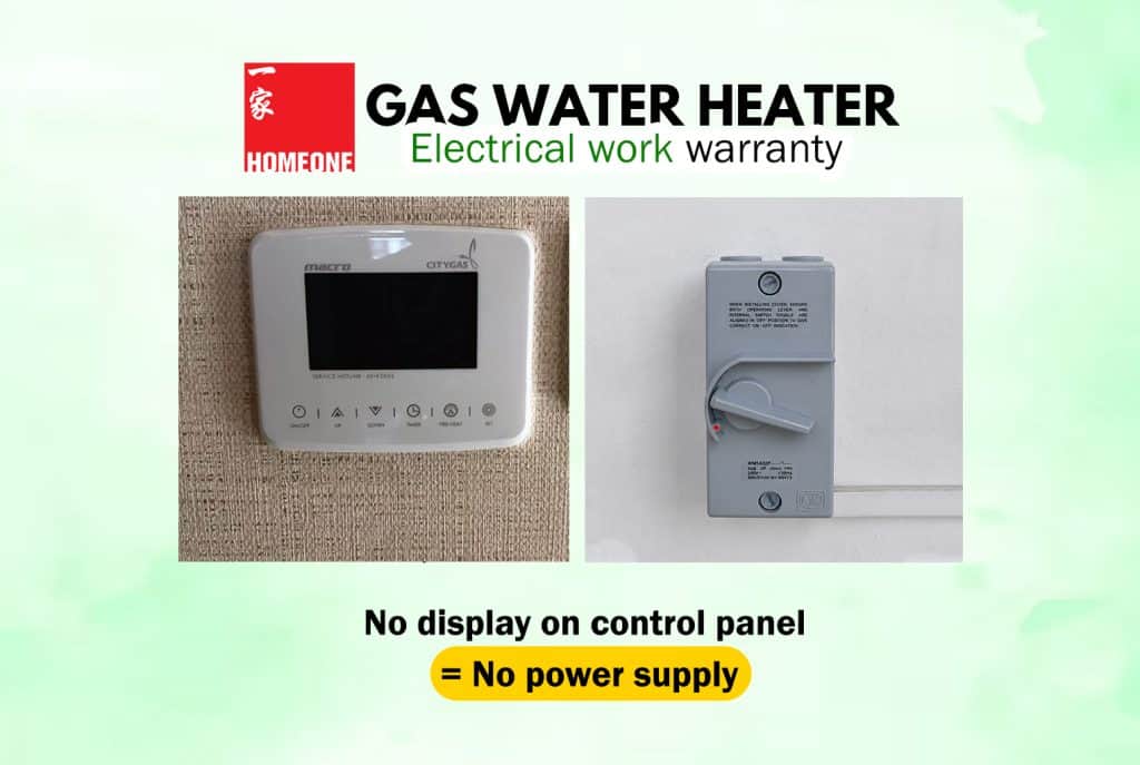 gas water heater electrical work warranty