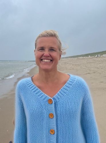 Foto van Jolien op het strand