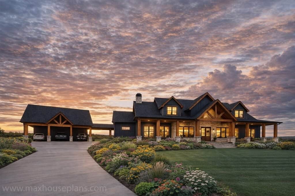 Sunset Ridge — floor plan — 3196 sq ft — 4 bedroom