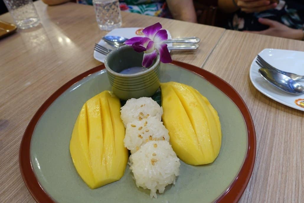Bangkok Suvarnabhumi Airport Mango Sticky Rice